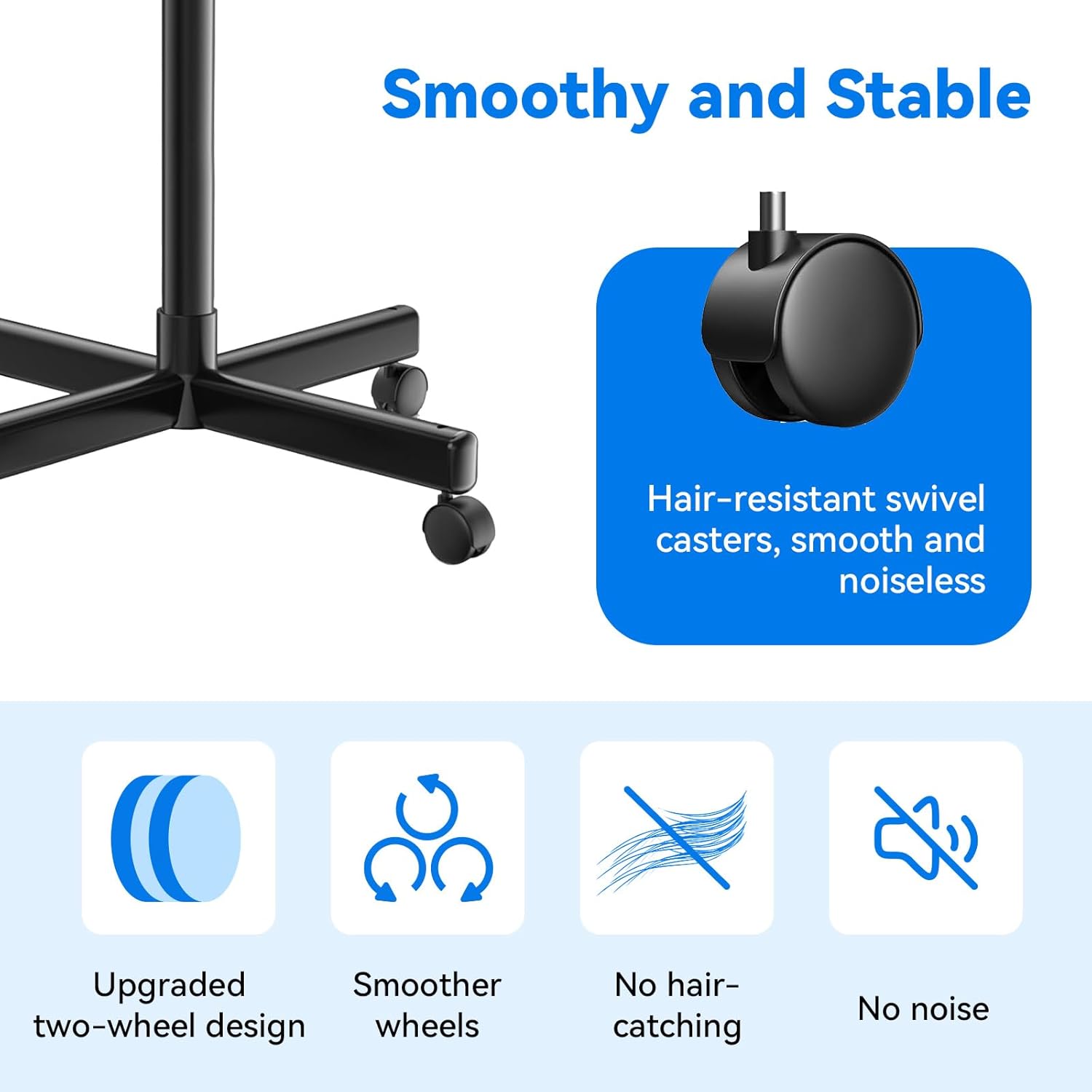 Potenzmittel & Standfestigkeit – Salon Tray on Wheels, High Quality Aluminum Tattoo Tray with Adjustable Height, Hairdressing Trolley, Suitable for Clinic, Spa, Dentist – Bild 4