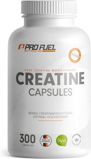 Ausdauer & Energie – Creatine 5000 Giga Caps - 5000 mg Creatine per Day - High Dose Creatine Capsules with 1137 mg Creatine Monohydrates per Capsule - Creatine Monohydrate Capsules - Laboratory Tested & 100% Vegan - 300x