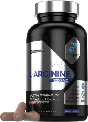 Ausdauer & Energie – Ultra Premium L-Arginine + L-Citrulline, Nitric Oxide Supplement (4 x Formula) with Beetroot + AAKG, UK No.1 L-Arginine Capsules for Workout, Endurance & Performance - 90 Vegan Capsules