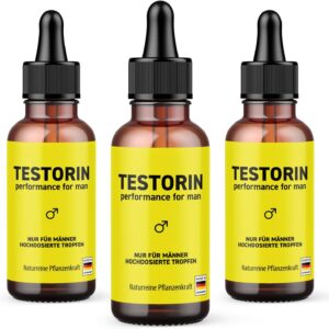 Penisvergrößerung & Pflege – Testorin Drops | Get Your Love Life In Swing | For Intimate Moments | 10 ml 3x