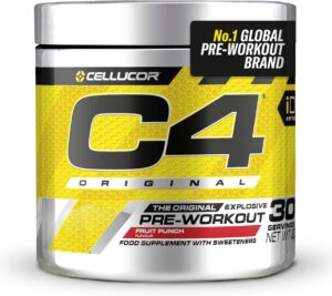 Ausdauer & Energie – Cellucor C4 Original - Pre-Workout Booster - Fruit Punch | Drink Powder for Energy Drink | 150 mg Caffeine + Beta-Alanine + Creatine Monohydrate | 30 Servings