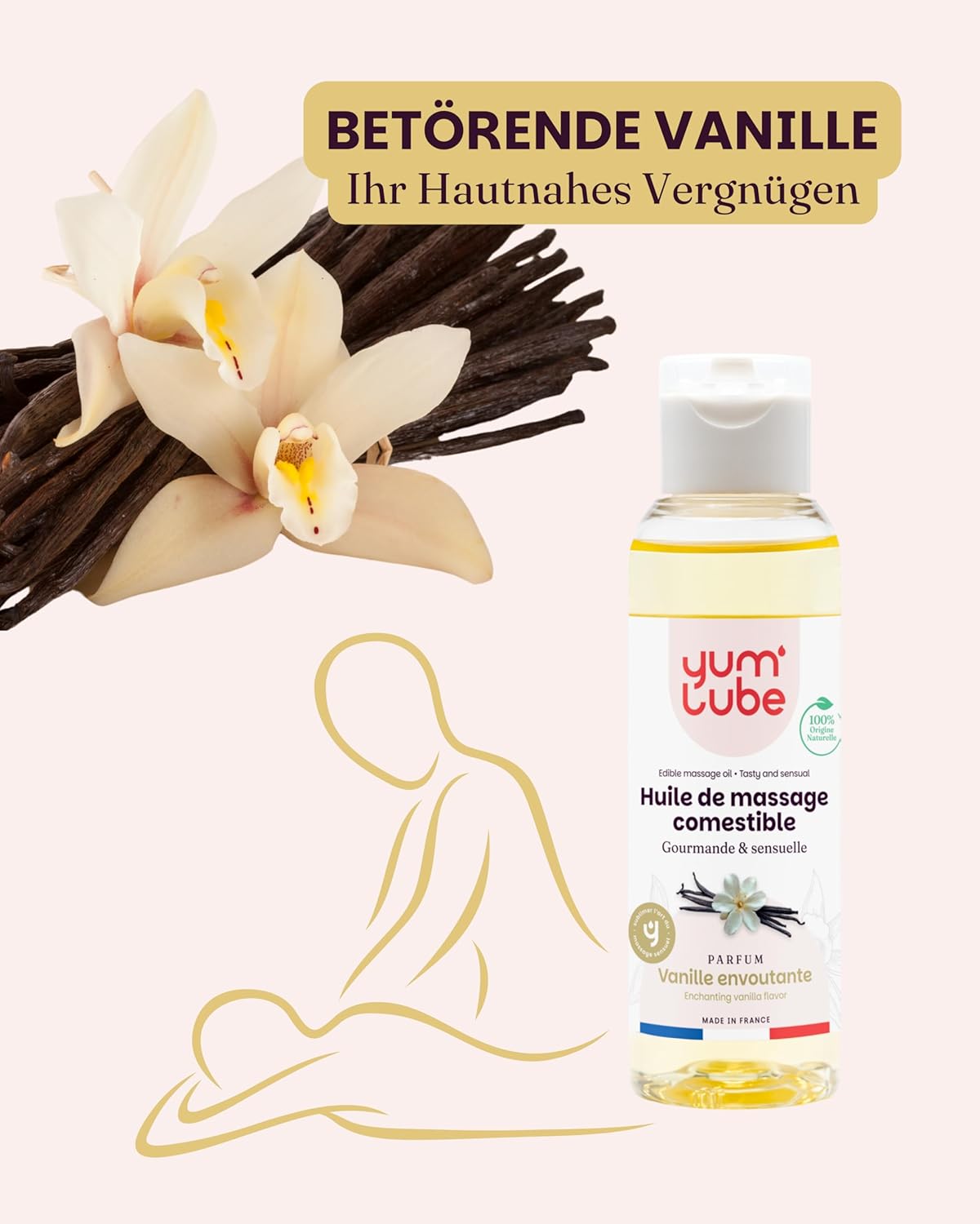 Penisvergrößerung & Pflege – Yum'Lube Sex & erotic massage oil for massage and intimate body oil with vanilla massage oil intimate suitable as sex oil massage oil for intimate area and massage oil sex intimate area – Bild 6