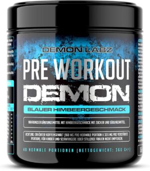 Ausdauer & Energie – Pre Workout Beast - Pre Workout Booster with Vitamin B12, Which Helps to Reduce Fatigue and Tiredness - With Caffeine, Beta Alanine and Glutamine