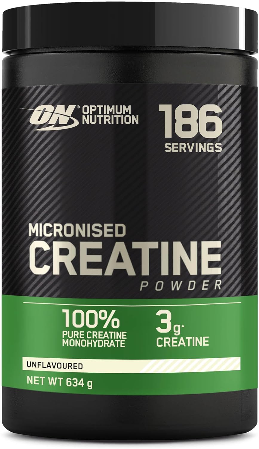 Ausdauer & Energie – Optimum Nutrition Micronised Creatine Powder, Unflavoured Monohydrate Powder for Muscle Growth, 176 Servings, 634g