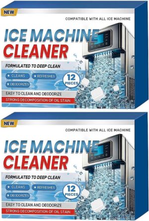Potenzmittel & Standfestigkeit – 24 Pieces Ice Machine Cleaners Descaler Clean Tablets for Frigidair e Ice Maker Helps Remove Hard Water and Mineral Deposits for Great Tasting Ice Cream