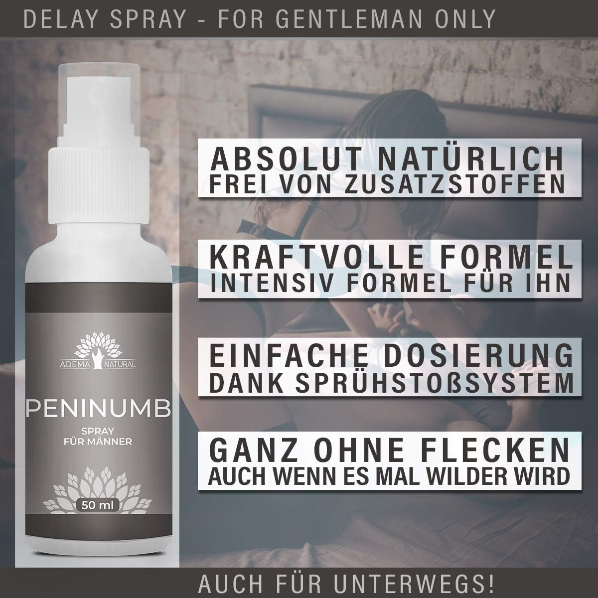 Potenzmittel & Standfestigkeit – PENINUMB Delay Spray for Men - Help with Delay Spray Against Premature Ejaculation, Last Longer & Have More Fun, 50 ml Content – Bild 4
