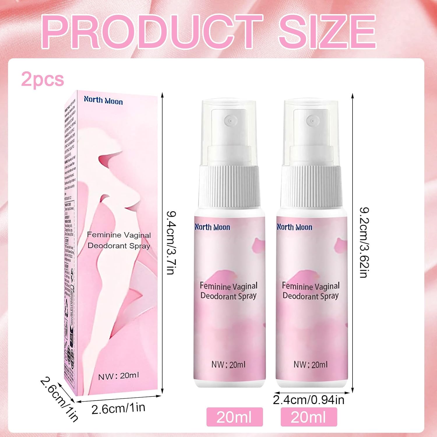 Penisvergrößerung & Pflege – Pack of 2 Intimate Spray for Women 20 ml, Mild Intimate Deodorant, Pure Natural Plant Extracts, Odour Protection Intimate Area Spray, Intimate Care Women, for Odour and Itching Relief – Bild 2