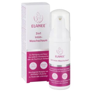 Penisvergrößerung & Pflege – ELANEE 3-in-1 Intimate Wash Foam with Lactic Acid for Gentle Cleansing, Shaving & as Refreshing Wet Wipe Foam, with DEFENSIL-PLUS, No Rinsing, Ideal for Travel, 50 ml (407-00)