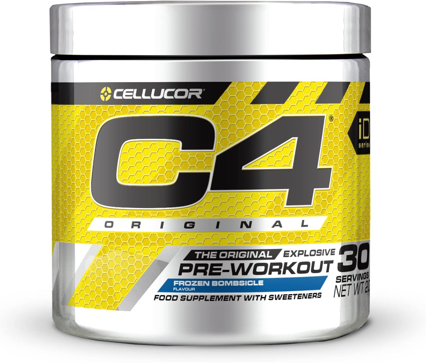 Ausdauer & Energie – C4 Original Pre Workout Pulver, Gefrorener Bombeis am Stiel, 30 Portionen | Zuckerfreies Pre Workout Energie-Getränkepulver mit 150mg Koffein, 1500mg Creatin Monohydrat, 1600mg Beta Alanin