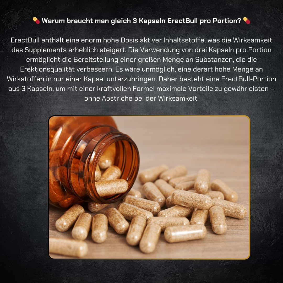 Penisvergrößerung & Pflege – Libido Booster - Maca, Tribulus terrestrisn, Muira puama, Rhodiola rosea - Capsules for Men to Increase Libido, Sensations, Desire, Passion | ManLife LibiDose 90 Vegan Capsules – Bild 4