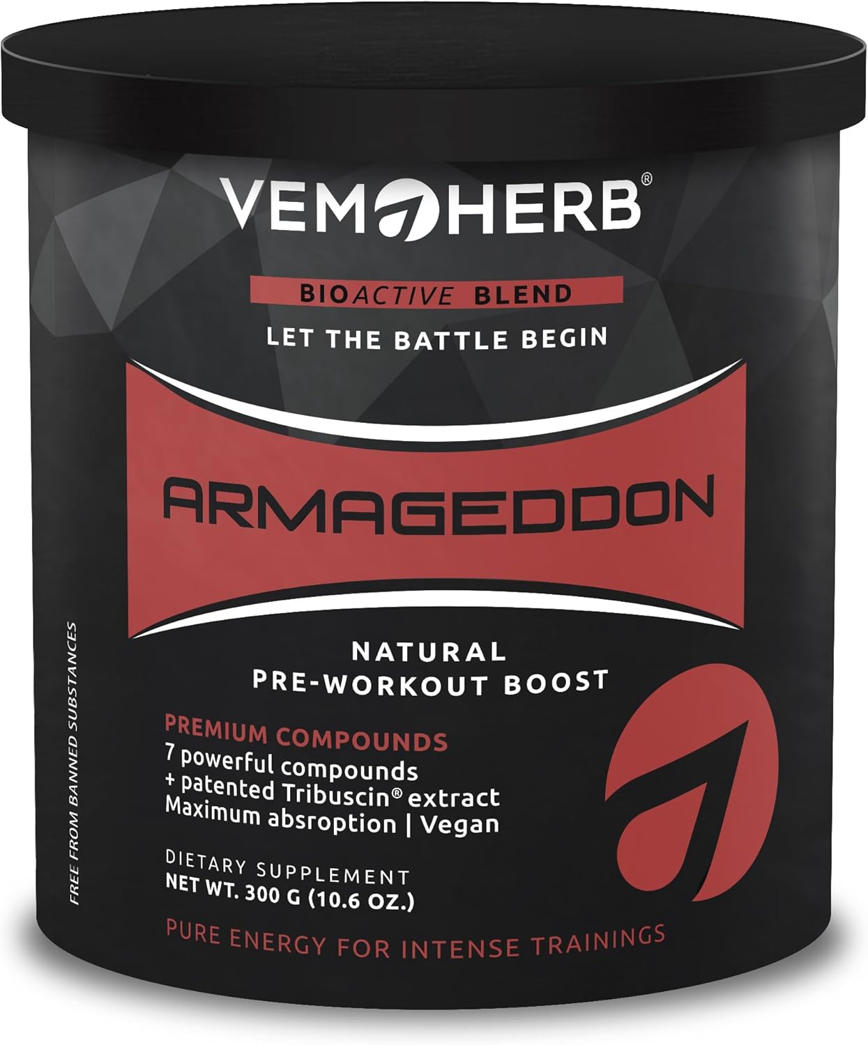 Ausdauer & Energie – Armageddon Pre-Workout 300g - Extreme Natural Power, 500mg Bulgarian Tribulus, 4000mg Citrulline, BCAAs, Creatine, Caffeine & More for Strength, Endurance & Muscle Growth – Bild 3