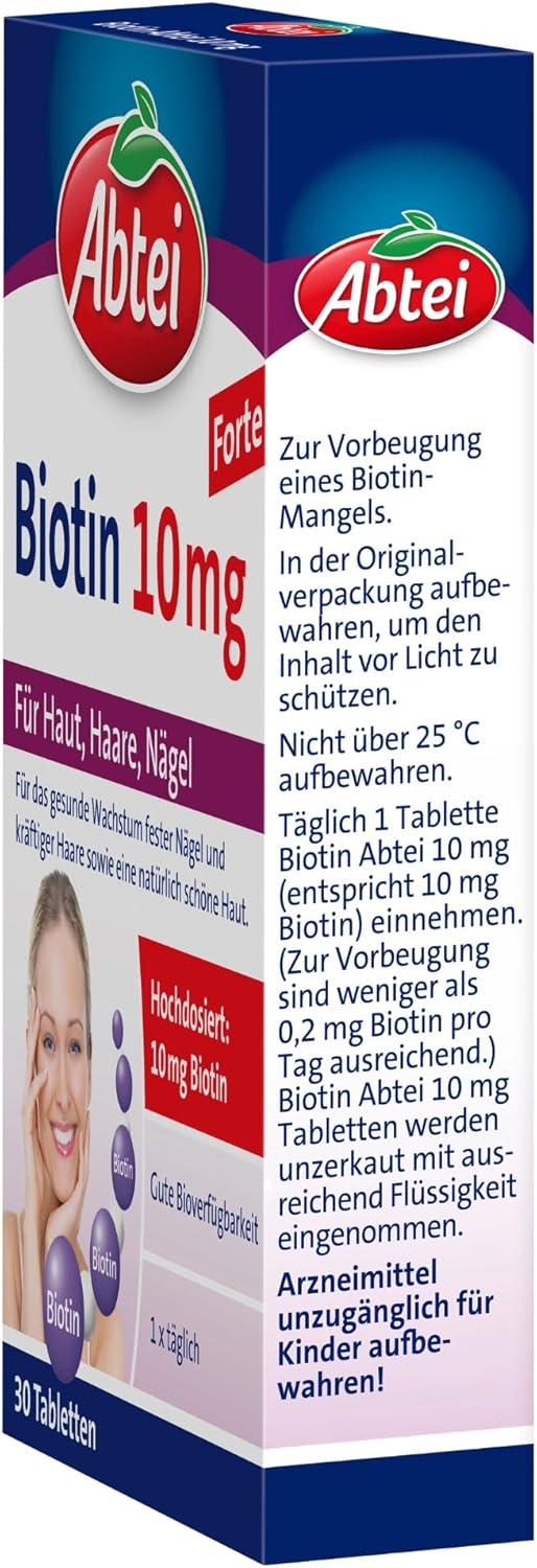 Potenzmittel & Standfestigkeit – Abbey Biotin, 10 mg, 30 pcs, 1 Pack (1 x 22g) – Bild 7
