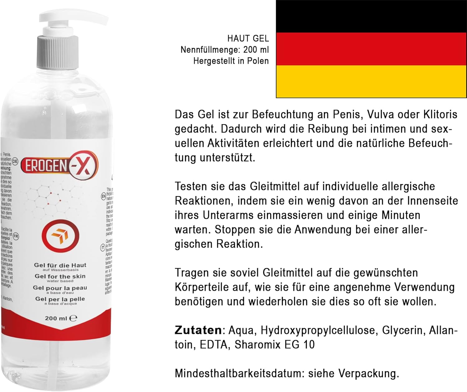 Penisvergrößerung & Pflege – Erogen X: Gel for the Skin | Erogenous Zones - 200 ml – Bild 5