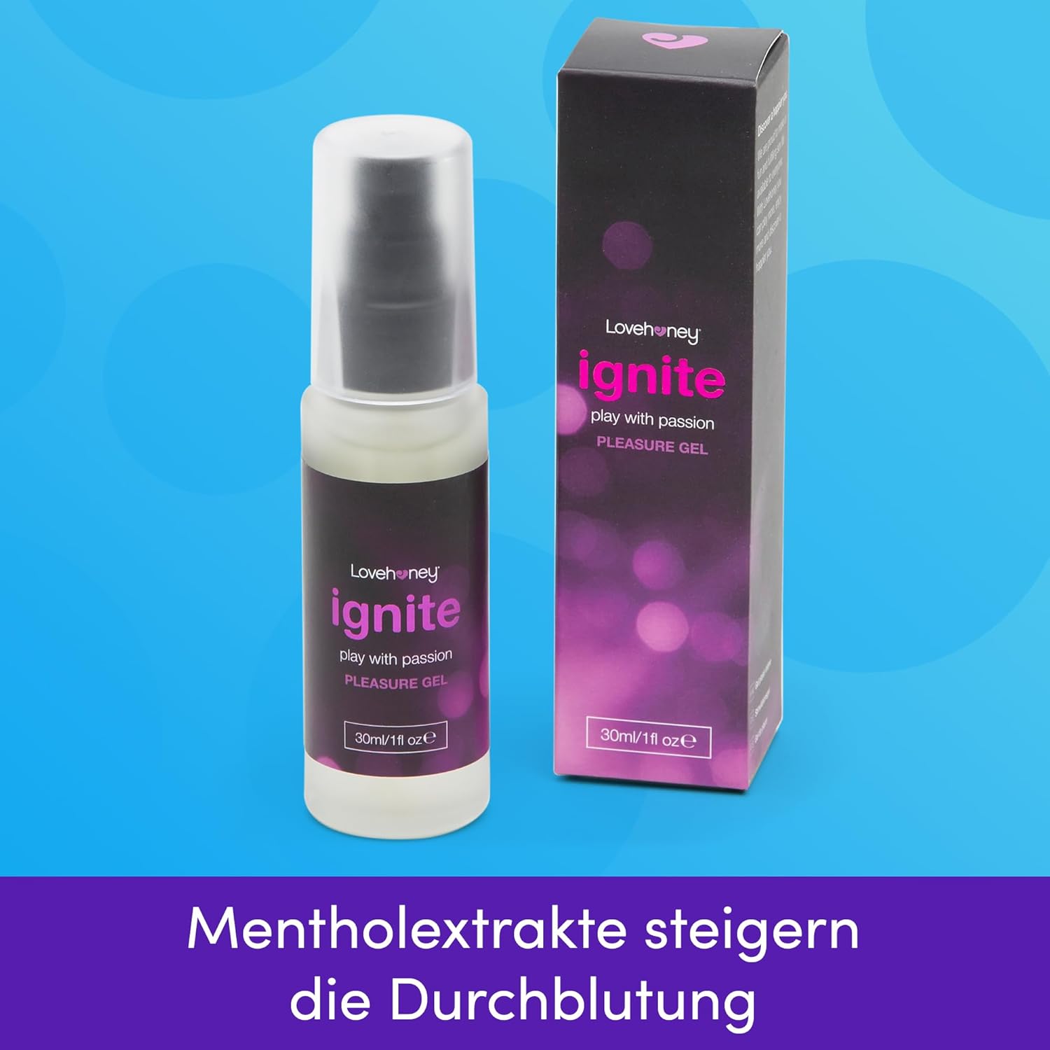 Penisvergrößerung & Pflege – Lovehoney Ignite Orgasm Pleasure Gel 30ml Water Based Lubricant with Tingling Extracts – Bild 3