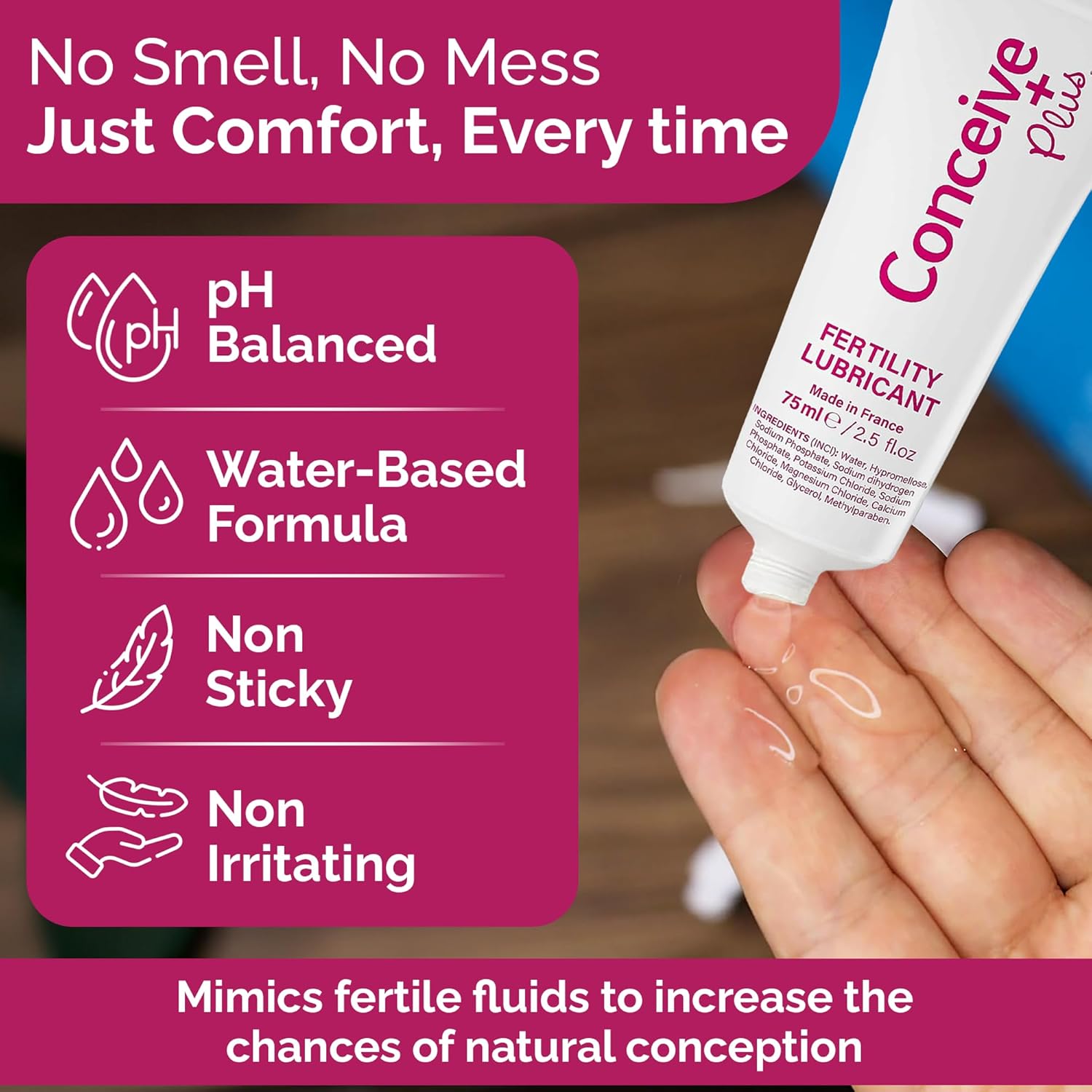 Penisvergrößerung & Pflege – SASMAR® Conceive Plus Fertility Lubricant 75 ml for Children – Bild 3
