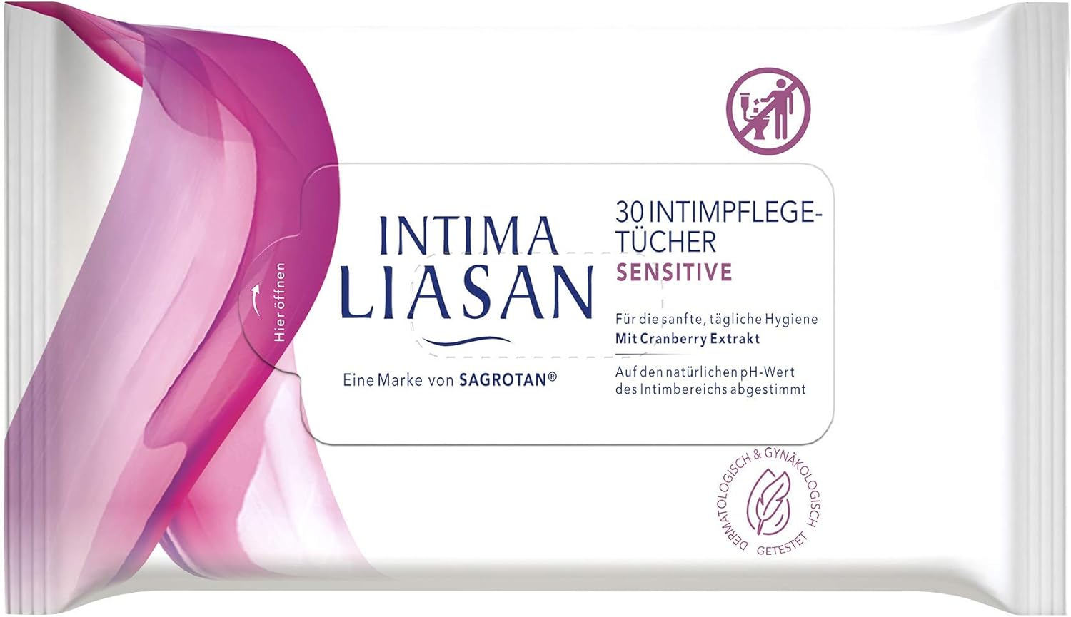 Penisvergrößerung & Pflege – Sagrotan Intima Liasan Sensitive Intimate Wipes 3038787 30 – Bild 2
