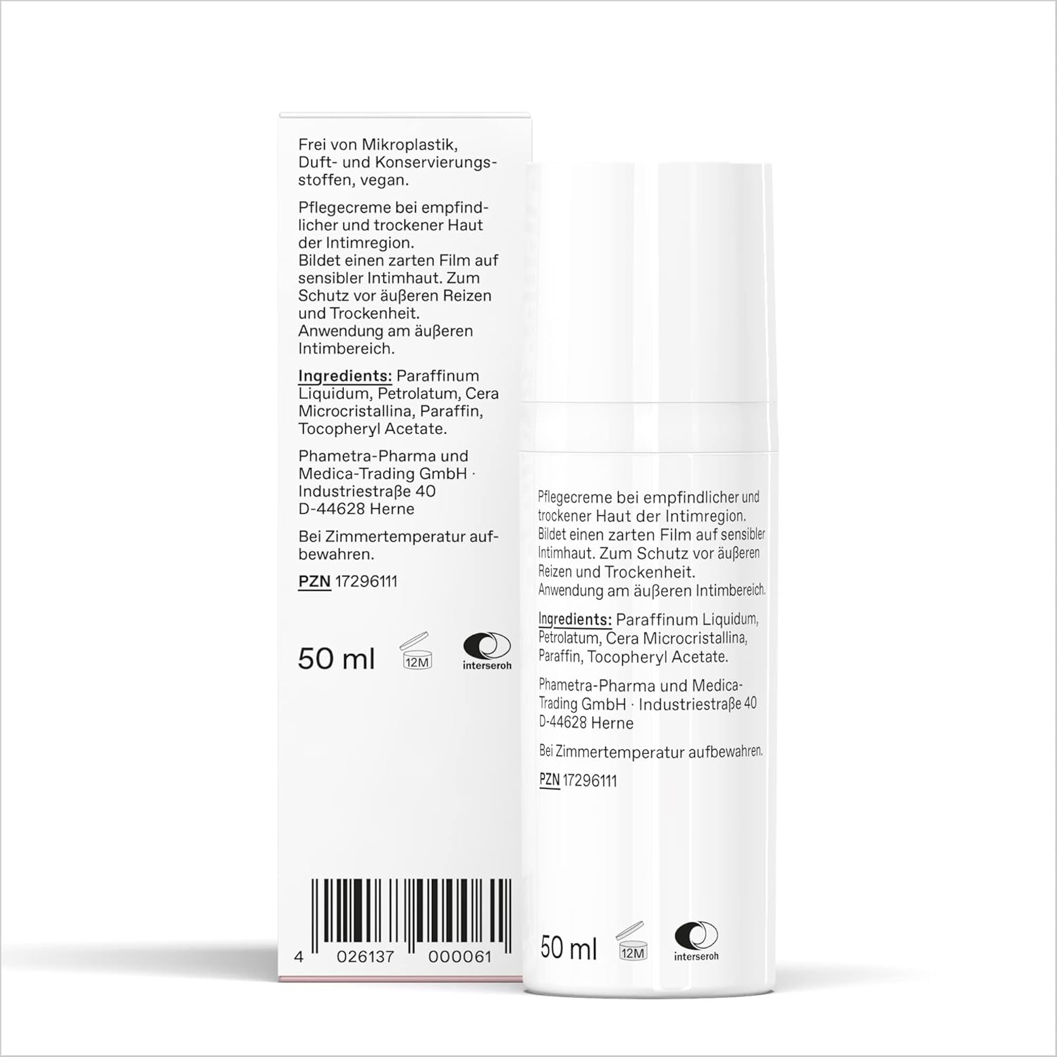 Penisvergrößerung & Pflege – Protective and Care Cream for the External Intimate Area, 50 ml in Airless Dispenser, Medical Intimate Care for Dry, Irritated or Reddened Skin, Dermatologically Tested – Bild 2