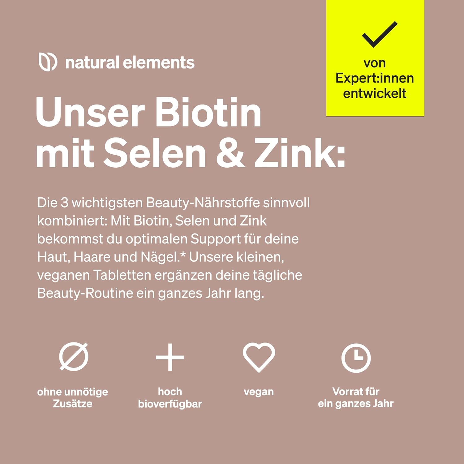 Potenzmittel & Standfestigkeit – Biotin + Selenium + Zinc 365 - Vegan Tablets - No Magnesium Stearate - Laboratory Tested and Made in Germany – Bild 3
