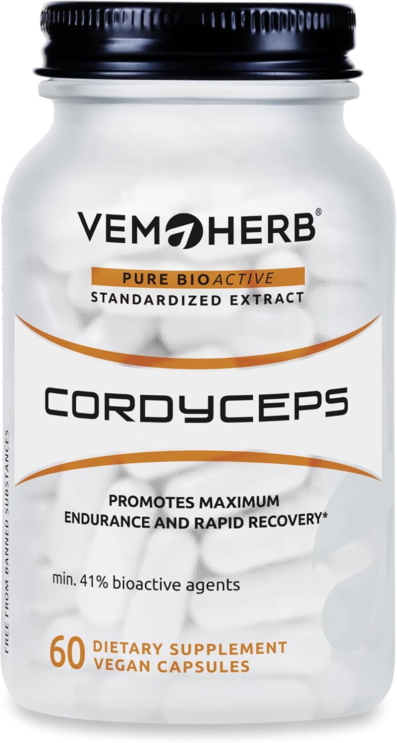Ausdauer & Energie – Cordyceps 60 Capsules, Natural Energy & Endurance Booster, Supports Immune System, Muscle Regeneration & Oxygen Absorption, GMO-free Adaptogen Supplement for Athletes & Active People – Bild 2