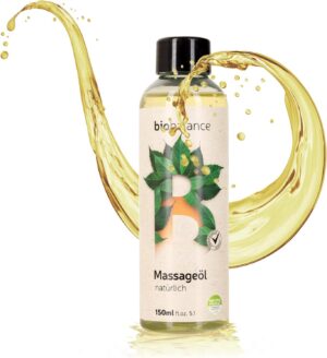 Penisvergrößerung & Pflege – BIO BALANCE Vegan Massage Oil Dermatologically Tested 150 ml Intimate Suitable with Vitamin E & Shea Butter Fragrance-Neutral Body Organic Oil for Wellness Massage & Anti-Stress Massage Oil in