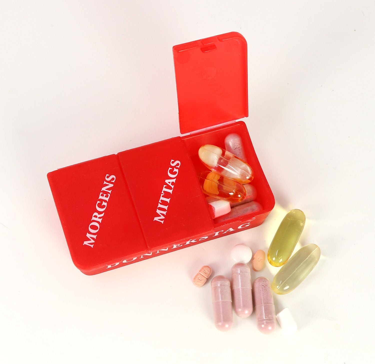 Potenzmittel & Standfestigkeit – com-four® 7-Day Medication Box (Morning, Lunch, Evening) Pill Box – Pill Box – Weekly Dispenser – Bild 7