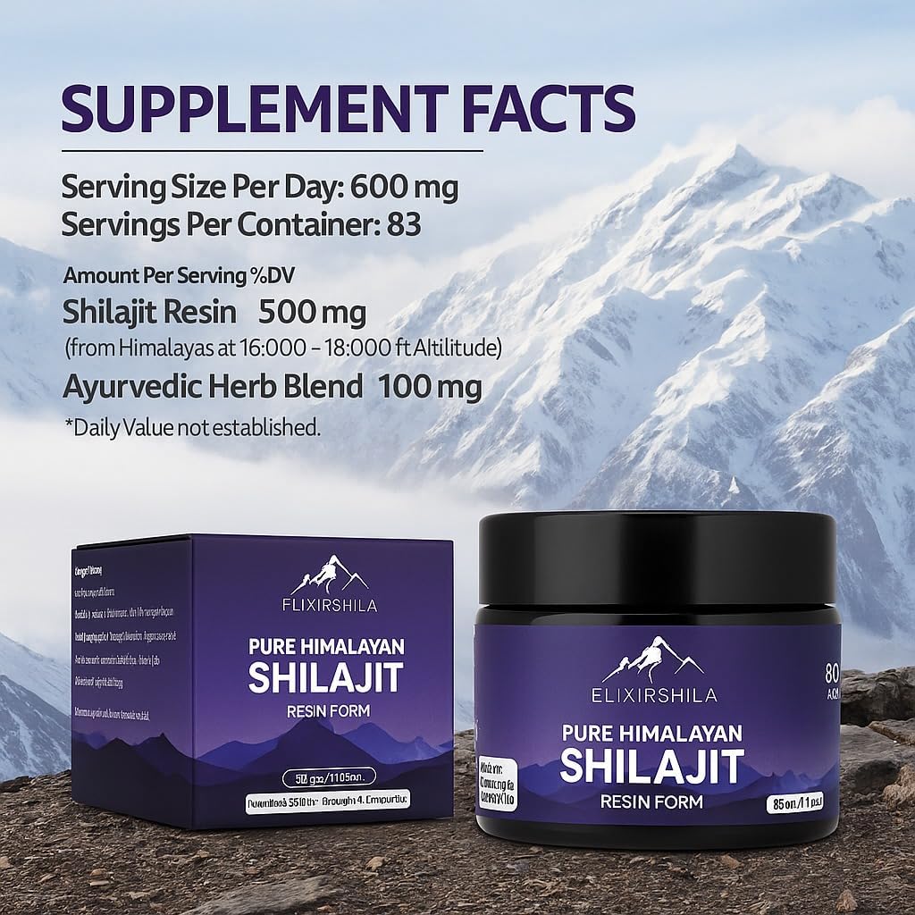 Ausdauer & Energie – Original Pure Shilajit – 50 g Authentic Resin – Lab-Tested, Pure Fulvic & Humic Acids – No Additives – Lightweight High-Energy Mineral Complex – Bild 4