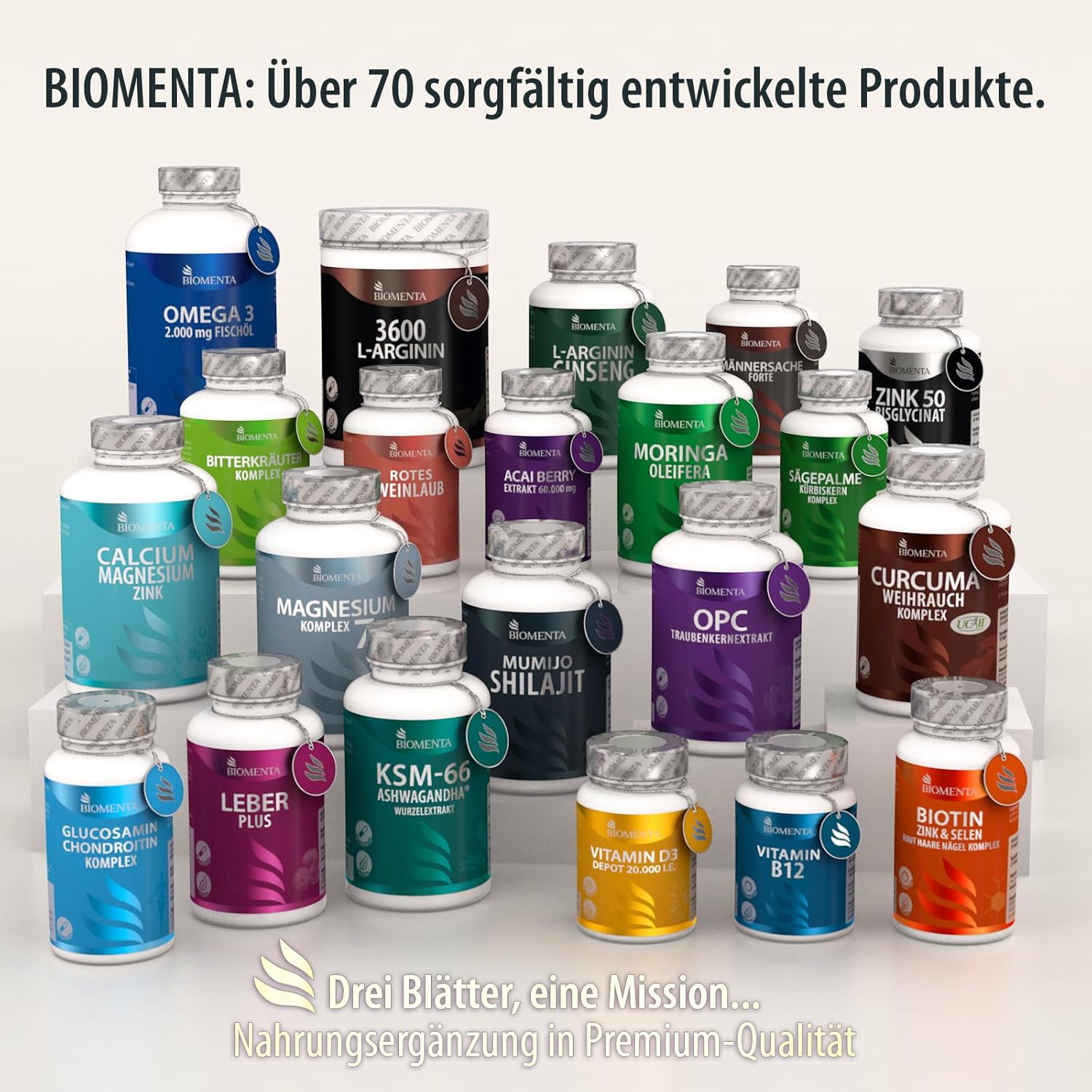 Potenzmittel & Standfestigkeit – BIOMENTA Bone Complex - 120 Vegan, High Dose Bone Capsules with Calcium + Vitamin K2 MK-7, D3, C + Magnesium + Zinc + Manganese - Premium Quality – Bild 9