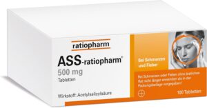 Potenzmittel & Standfestigkeit – ASS-ratiopharm 500 mg Tablets, Pack of 100 Tablets