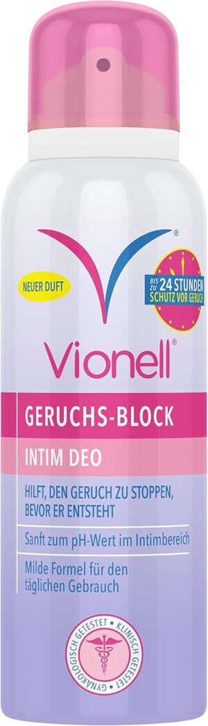 Penisvergrößerung & Pflege – Vionell Intimate Deodorant for Women, 24-Hour Protection Against Odours, Gentle Fresh Fragrance, for Sensitive Skin, Dermatologically Tested, 125 ml
