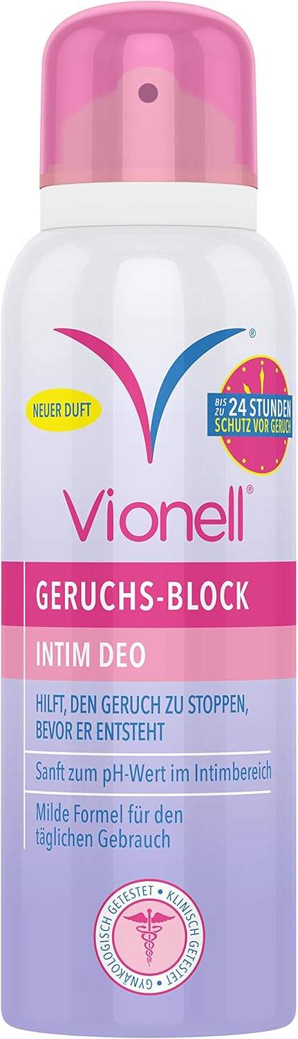 Penisvergrößerung & Pflege – Vionell Intimate Deodorant for Women, 24-Hour Protection Against Odours, Gentle Fresh Fragrance, for Sensitive Skin, Dermatologically Tested, 125 ml