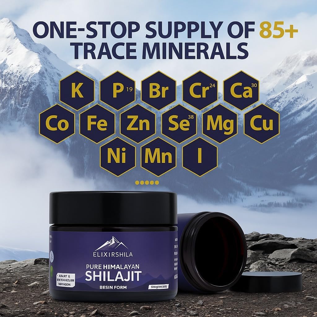 Ausdauer & Energie – Original Pure Shilajit – 50 g Authentic Resin – Lab-Tested, Pure Fulvic & Humic Acids – No Additives – Lightweight High-Energy Mineral Complex – Bild 5