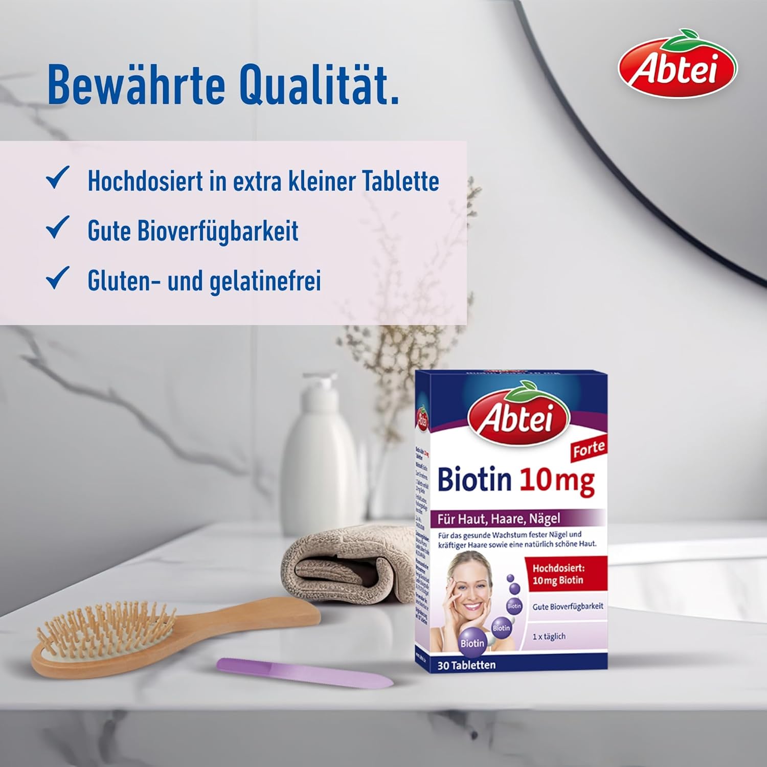 Potenzmittel & Standfestigkeit – Abbey Biotin, 10 mg, 30 pcs, 1 Pack (1 x 22g) – Bild 4