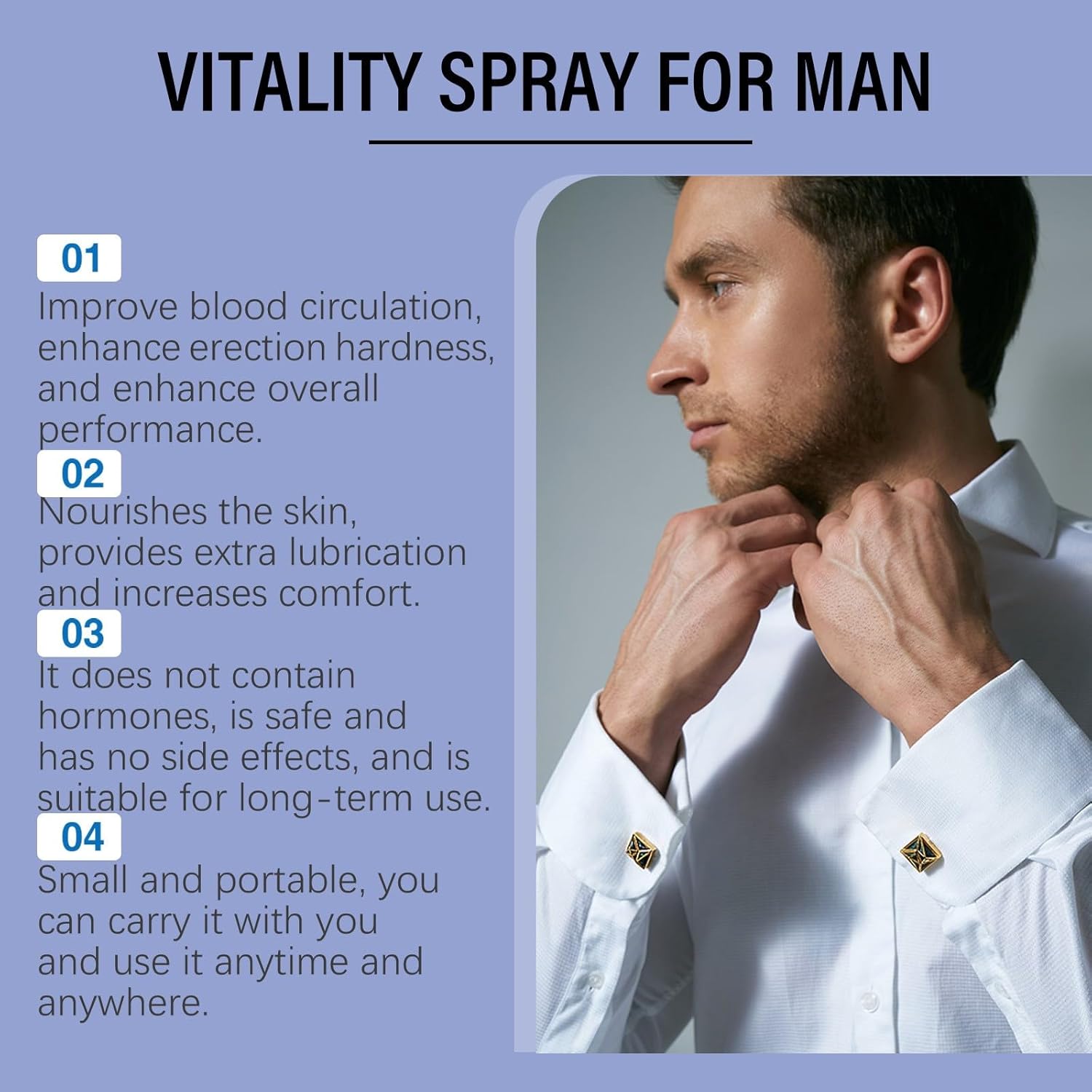 Penisvergrößerung & Pflege – ÉnergieAlpha Men's Spray, Medivita Revitalising Spray, Erectboost Spray for Man, Gives Male Charm with Fast-Acting Results (1) – Bild 2