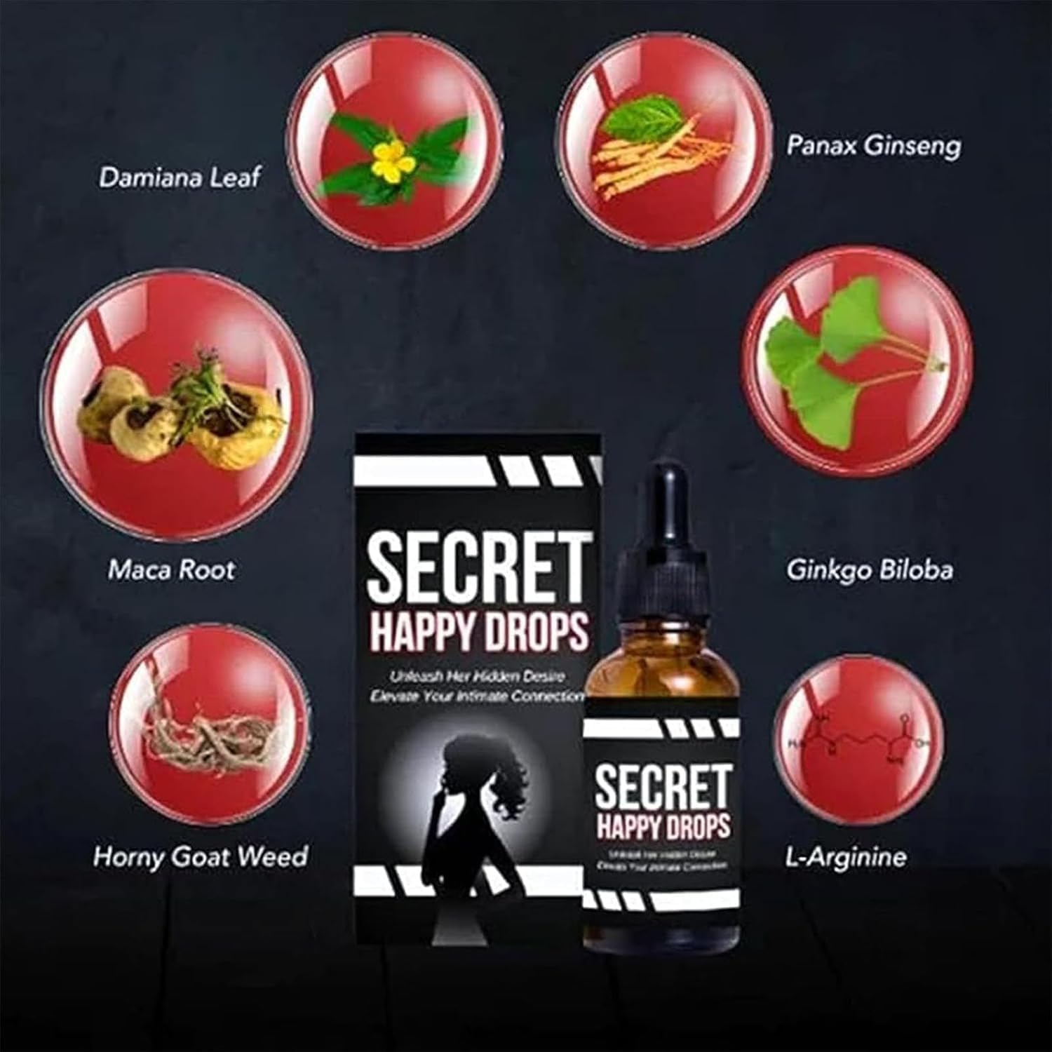 Penisvergrößerung & Pflege – 2025 New Secret Happy Drops - PleasurePeak Oral Drops, Happy Hormones Drops for Women, Improve Sensitivity and Pleasure, Increase Energy Levels, Promote Improved – Bild 4