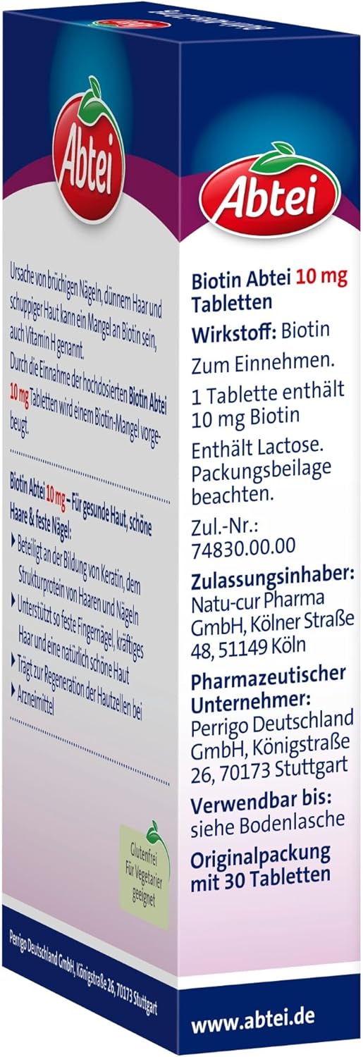 Potenzmittel & Standfestigkeit – Abbey Biotin, 10 mg, 30 pcs, 1 Pack (1 x 22g) – Bild 8