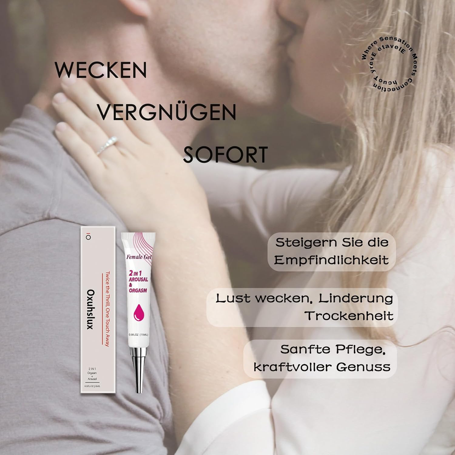 Penisvergrößerung & Pflege – Female Arousal Gel - Fast Acting Organic Stimulation Gel, Increases Intimate Desire and Sensitivity, Provides Long Lasting Tingling Pleasure for Women and Couples – Bild 5