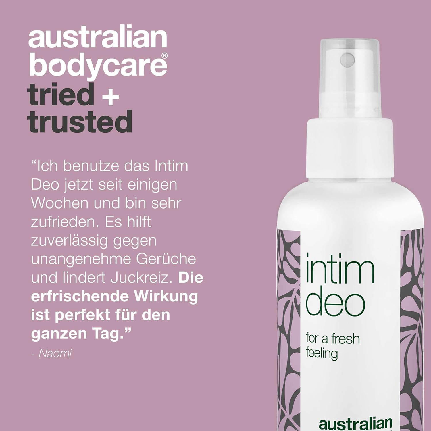 Penisvergrößerung & Pflege – Intimate Deodorant Odour Block | Tea Tree Oil + Lemon Myrtle | 100% Vegan Intimate Deodorant Against Unpleasant Odour and Irritation in the Intimate Area, 100 ml – Bild 5