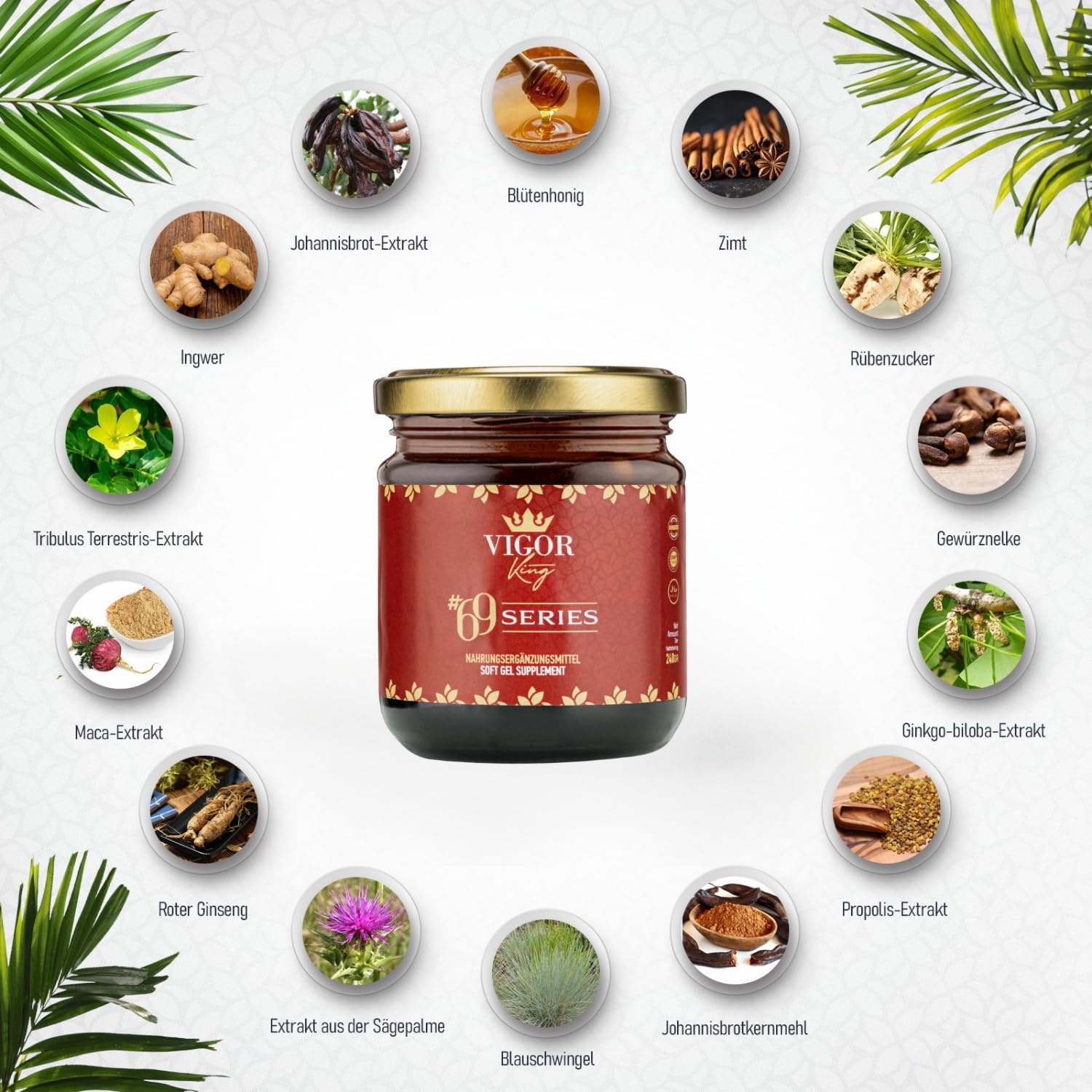 Ausdauer & Energie – VIGOR King 69 Premium Formula 240 g Instant Effect, Extra Strong for Active Men, Maca, Ginseng & Tribulus Terrestris Gel (2) – Bild 5