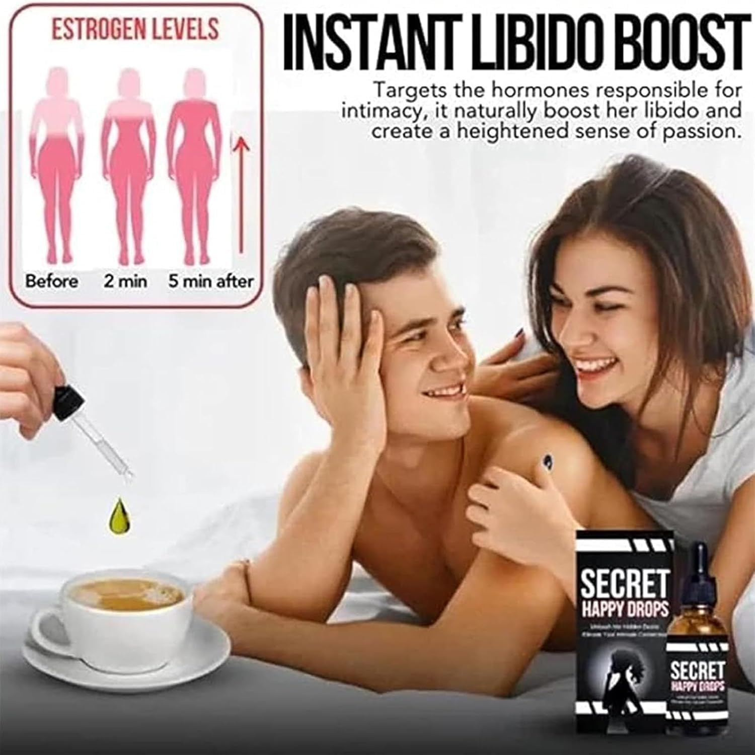 Penisvergrößerung & Pflege – 2025 New Secret Happy Drops - PleasurePeak Oral Drops, Happy Hormones Drops for Women, Improve Sensitivity and Pleasure, Increase Energy Levels, Promote Improved – Bild 2
