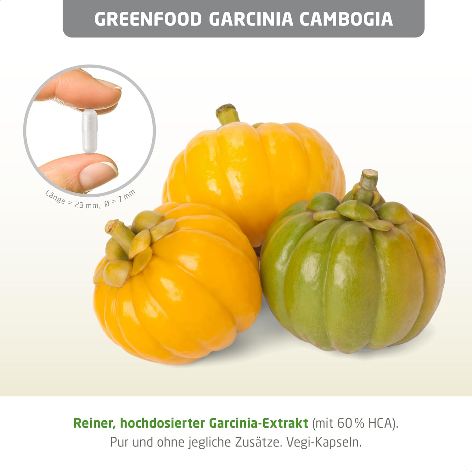 Potenzmittel & Standfestigkeit – Garcinia Cambogia, High Dosage, 500 mg – 120 Capsules, Vegan. High Quality Extract – with at least 60% HCA. No Artificial Additives – Laboratory Tested Greenfood. – Bild 3