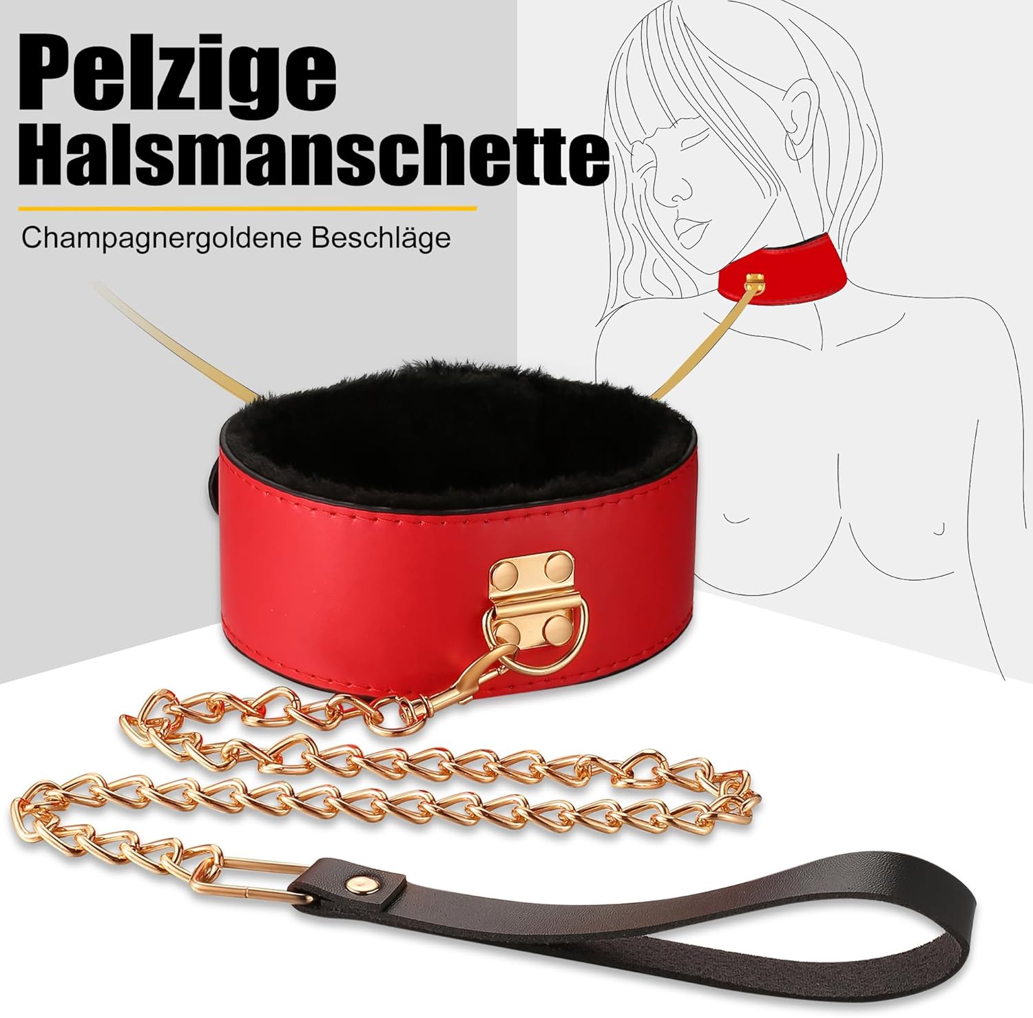 Penisvergrößerung & Pflege – Bondage BDSM Set Sex Toys Restraints 15 Pieces Sex Toy Set with Handcuffs Foot Fetish Sex Toy for Men Women and Couples – Bild 3