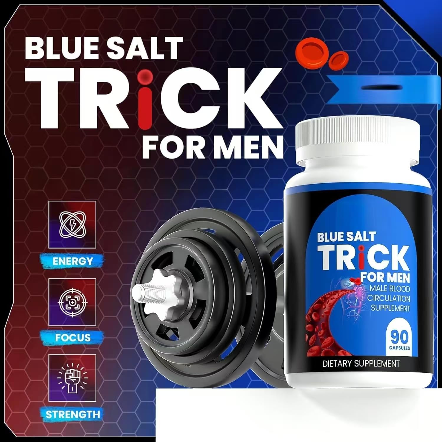 Ausdauer & Energie – Trick for Men Enhancemen, Blue Trick For Men Enhancemen, Boost Energy Levels, 3 Pieces – Bild 2