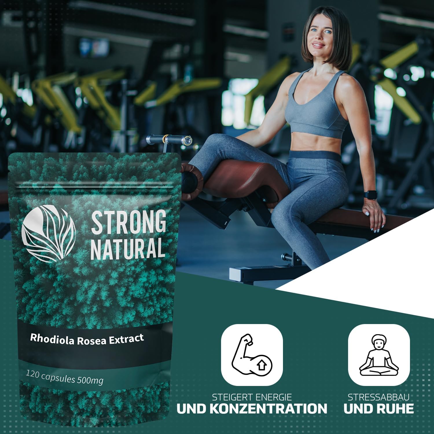 Ausdauer & Energie – Rhodiola Rosea 200 Capsules - Free Pill Box - Natural Energy & Stress Relief - Supports Concentration, Endurance & Mental Clarity - Adaptogen of Strong Natural – Bild 4