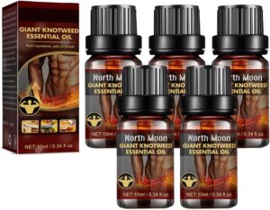 Potenzmittel & Standfestigkeit – Men's Massage Oil for Sex, Energy Massage, Essential Oil, Growth, Increase Oil, Increase Strength for Men, Delay Time Sexual Massage Oil, 10 ml (5 Pieces)
