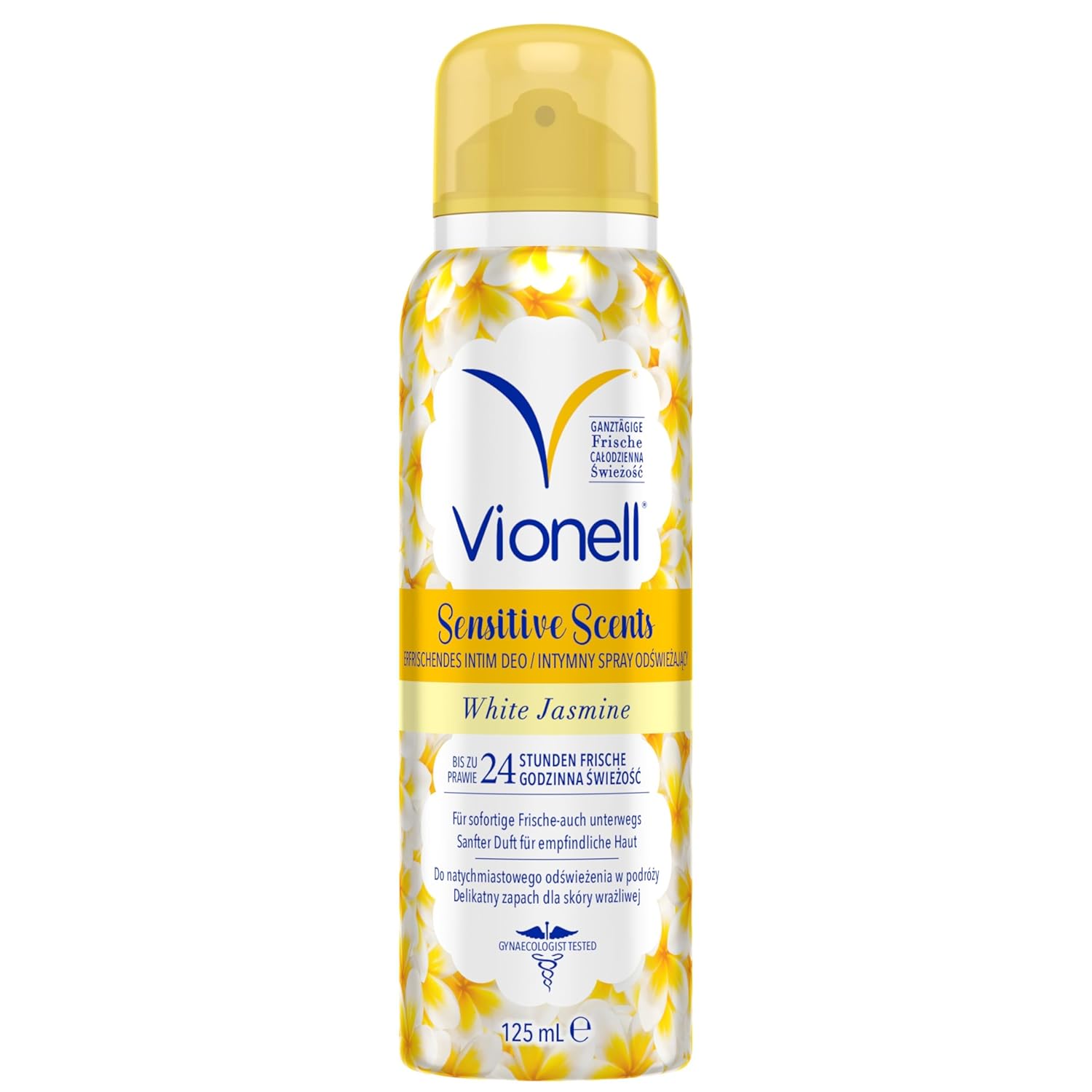 Penisvergrößerung & Pflege – Vionell Sensitive Scents Intimate Deodorant for Women, Long Lasting Freshness, Hypoallergenic, Respects the pH of the Skin, White Jasmine Fragrance, 125 ml