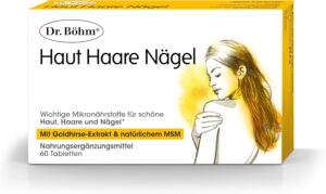 Potenzmittel & Standfestigkeit – Dr. BÖHM Skin Hair Nails - 60 Tablets - with Biotin, Zinc & Selenium, MSM - Silicon from Gold Millet & Silica - Lactose Free - Gluten Free