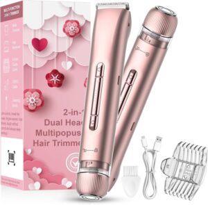 Penisvergrößerung & Pflege – Intimate Shaver for Women, 2-in-1 Electric Shaver, Silky Splash Razor, Rechargeable Trimmer for Bikini Zone Armpits, Replaceable Ceramic Blades, IPX7 Waterproof