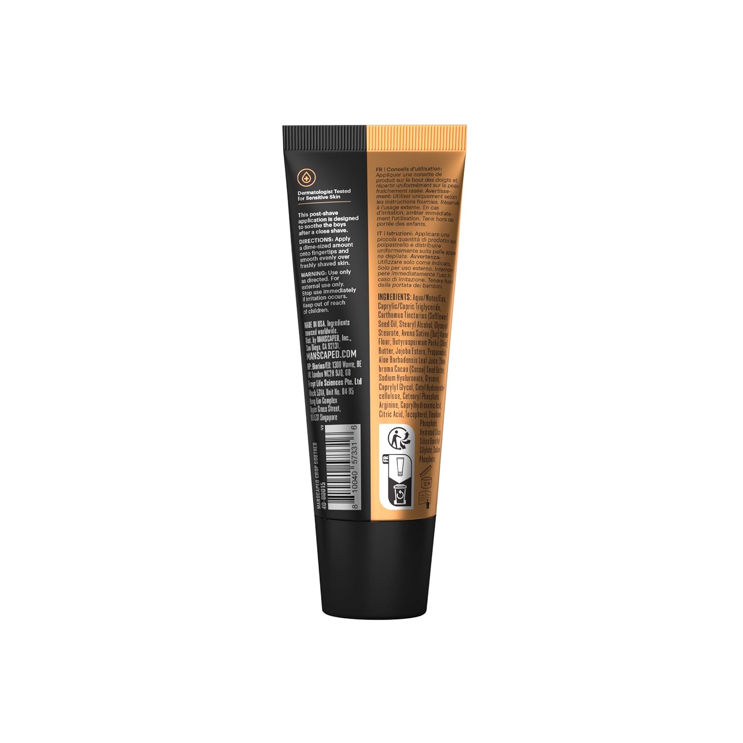 Penisvergrößerung & Pflege – MANSCAPED® Crop Soother™: Intimate Aftershave Lotion, With Aloe Vera, Oatmeal, Shea Butter, Cocoa Butter and Thistle Oil, Counteracts Shave-Related Irritation, For Sensitive Skin – Bild 2