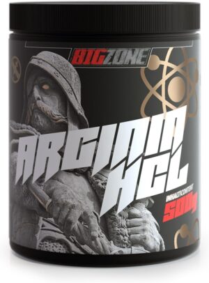 Ausdauer & Energie – Big-Zone L-Arginine HCL Powder Amino Acid Booster Pure & Optimal Soluble Top Quality Power, Strength, Endurance, Pump 500 g