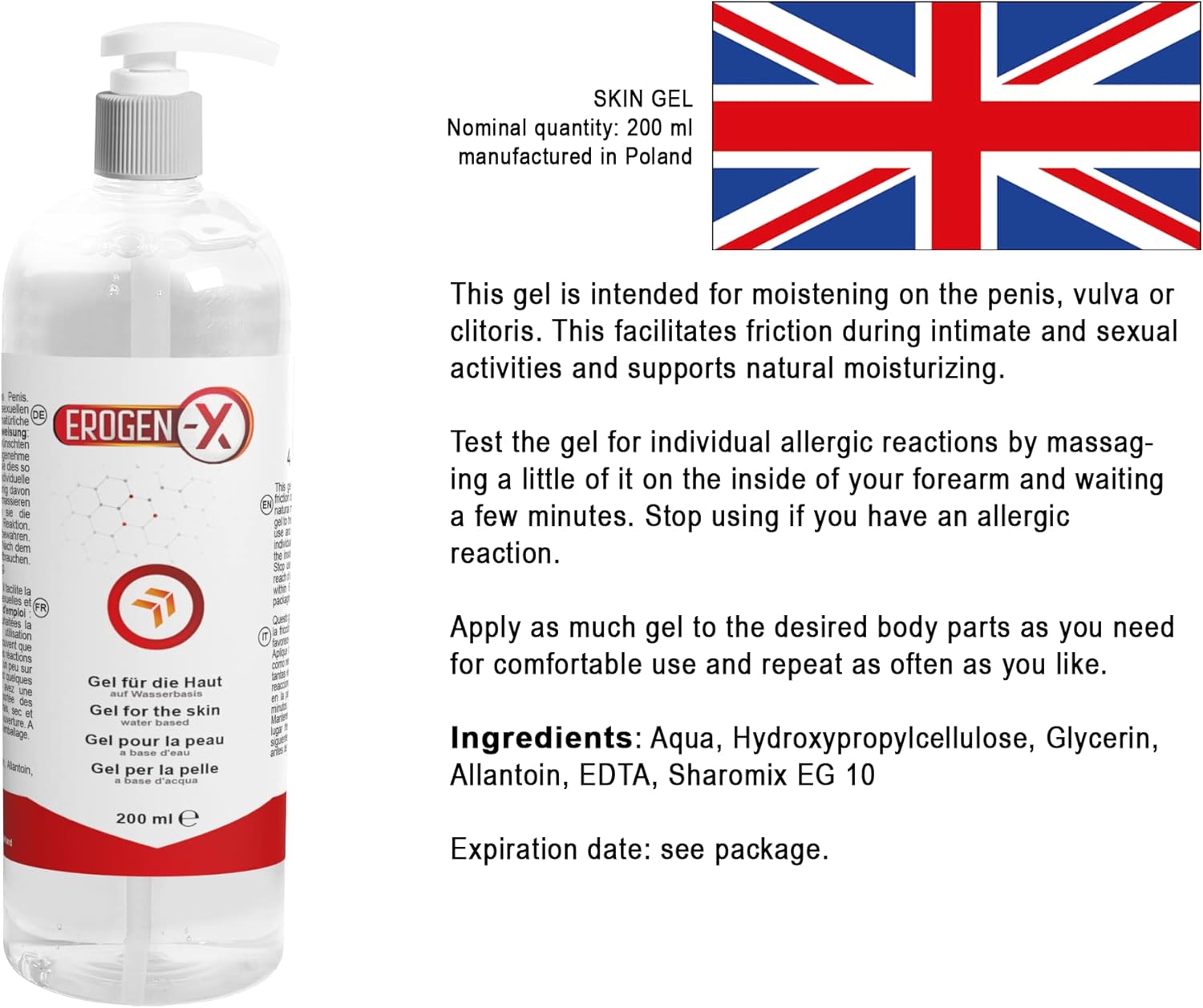 Penisvergrößerung & Pflege – Erogen X: Gel for the Skin | Erogenous Zones - 200 ml – Bild 6